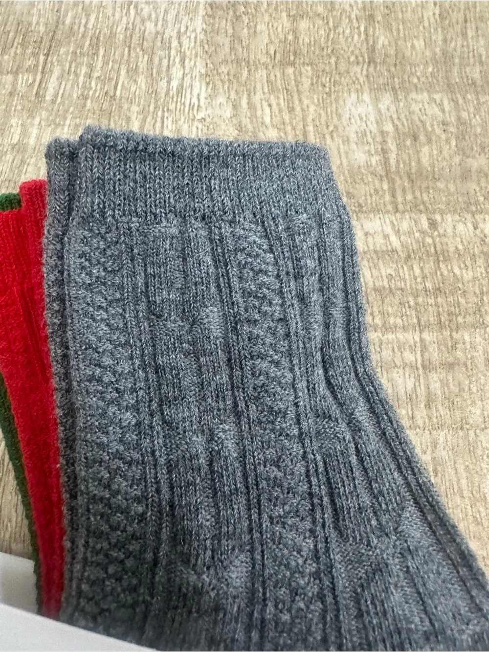 Little Stocking Co. Christmas Cable Knit Knee High Socks | Size 0–6 Months | NWT